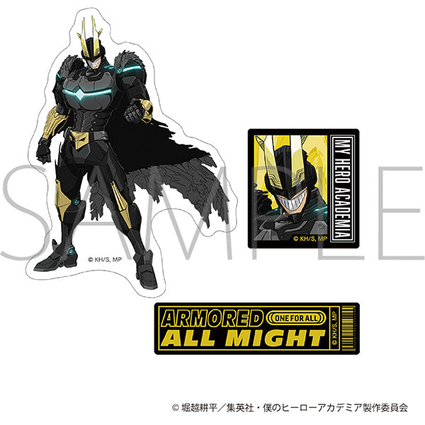 (Goods - Sticker) My Hero Academia Smartphone Sticker Armored All Might