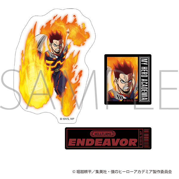 (Goods - Sticker) My Hero Academia Smartphone Sticker Endeavor