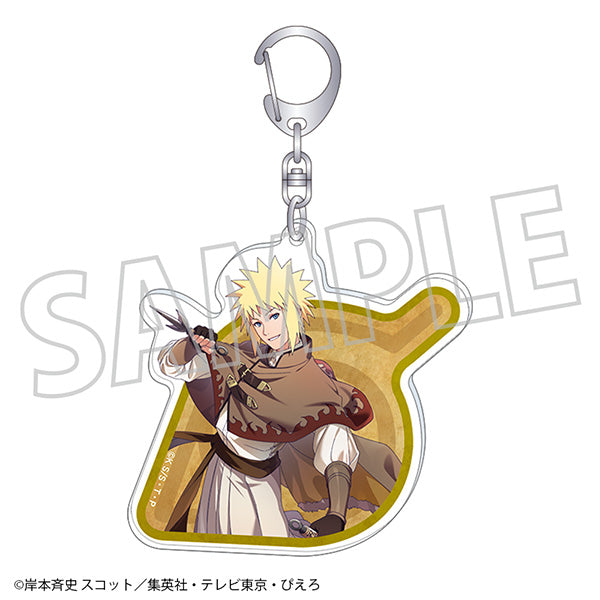 (Goods - Keychain) NARUTO Shippuden Acrylic Keychain Minato Namikaze Ninden Boukentan