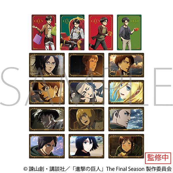 [※Blind](1BOX=8)(Goods - Card) Attack on Titan Iridescent Art Collection