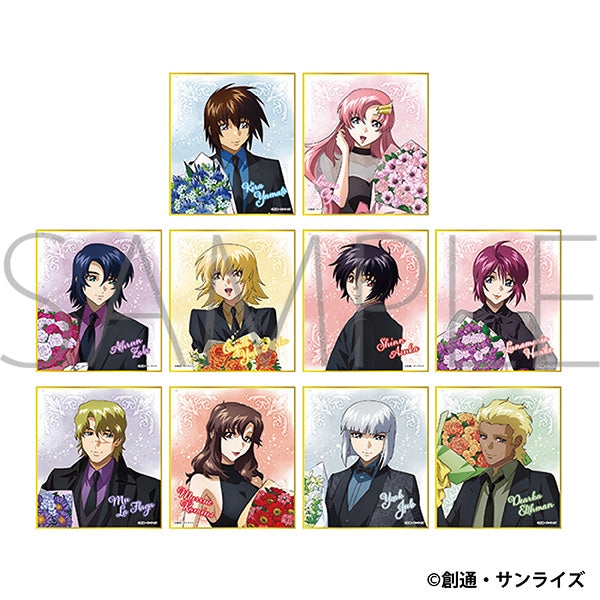 [※Blind](1BOX=10)(Goods - Art Board) Mobile Suit Gundam SEED FREEDOM Mini Art Board Collection (Bouquet)