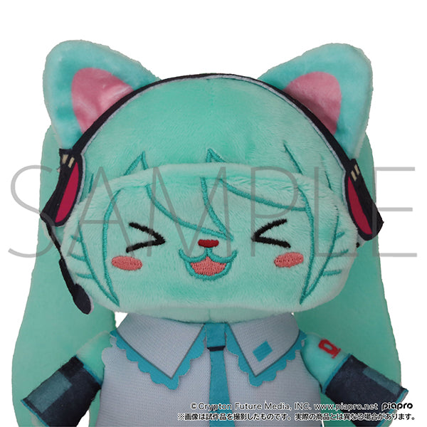 (Goods - Keychain) Hatsune Miku Series withCAT Plush With Eye Mask Keychain Hatsune Miku