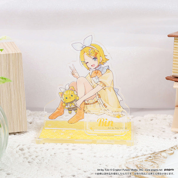 (Goods - Acrylic Stand) Hatsune Miku Series withCAT Acrylic Stand / Kagamine Rin