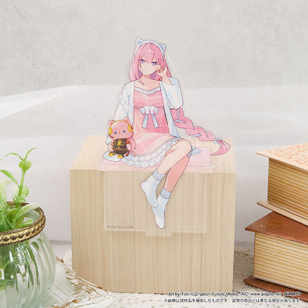 (Goods - Acrylic Stand) Hatsune Miku Series withCAT Acrylic Stand / Megurine Luka