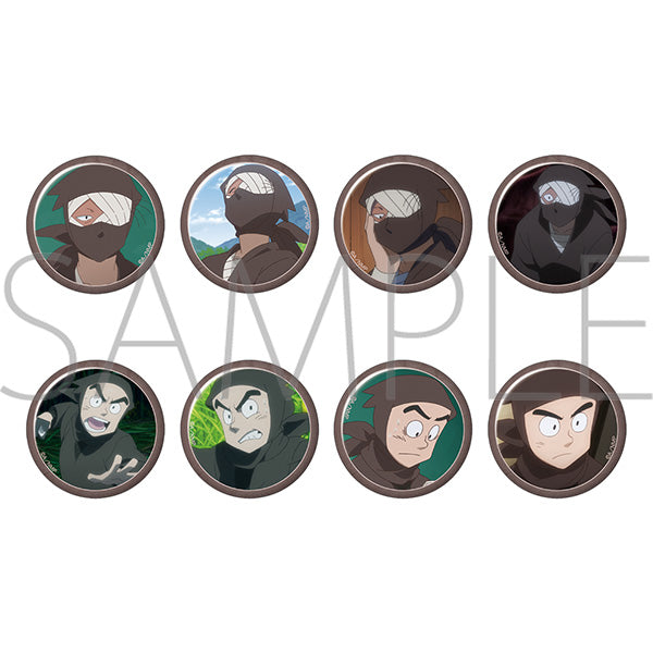 [※Blind](1BOX=8)(Goods - Badge) Nintama Rantaro The Movie Invincible Master of the Dokutake Ninja Konnamon Zatto & Sonnamon Moroizumi Chara Badge Collection