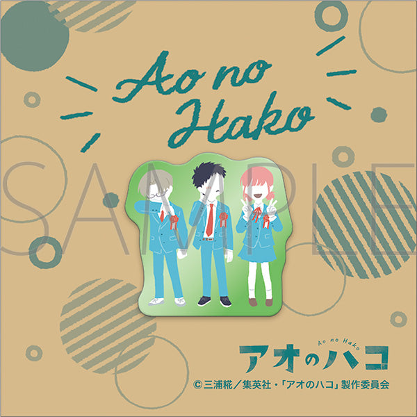 (Goods - Pin Badge) Blue Box Pins Taiki Inomata & Hina Chono & Kyo Kasahara Yuru Palette