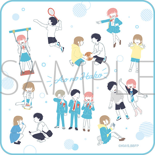 (Goods - Towel) Blue Box Hand Towel Yuru Palette