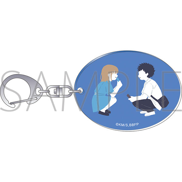(Goods - Keychain) Blue Box Acrylic Keychain Taiki Inomata & Chinatsu Kano B Yuru Palette