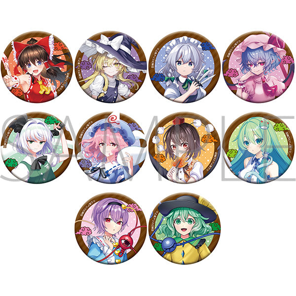 [※Blind](1BOX=10)(Goods - Badge) Touhou Project Chara Badge Collection