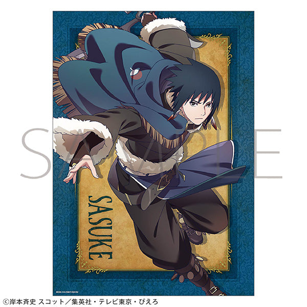 (Goods - Tapestry) NARUTO Shippuden A3 Clear Poster Sasuke Uchiha Ninden Boukentan