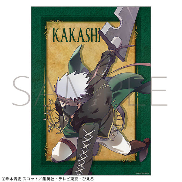 (Goods - Tapestry) NARUTO Shippuden A3 Clear Poster Kakashi Hatake Ninden Boukentan