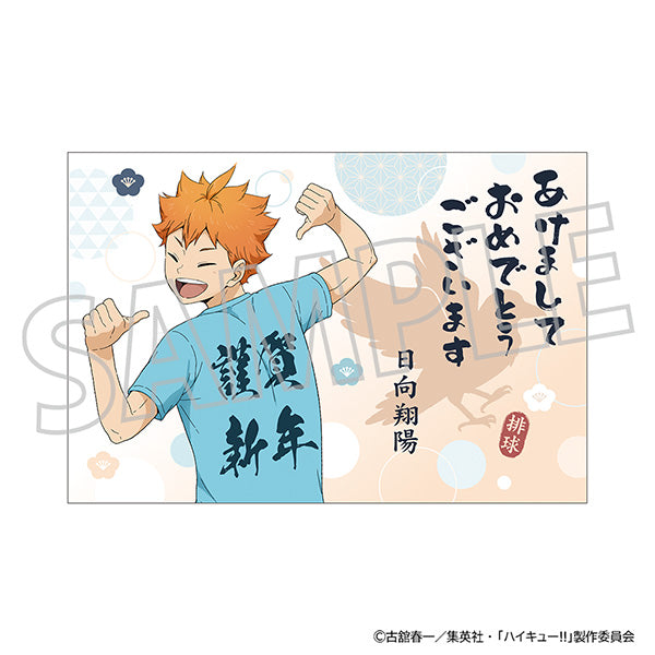 (Goods - Shirt) Haikyu!! Welcome!! to the New Year!!! T-shirt (w/ Nengajo New Year's Card Style Postcard) Shoyo Hinata