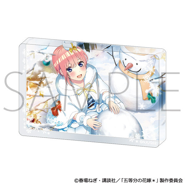 (Goods - Ornament) The Quintessential Quintuplets＊ Acrylic Block (Snowy Christmas) Ichika Nakano