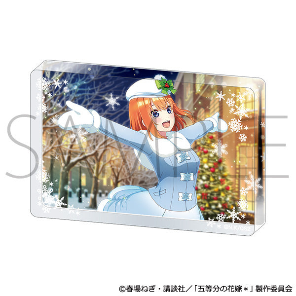 (Goods - Ornament) The Quintessential Quintuplets＊ Acrylic Block (Snowy Christmas) Yotsuba Nakano