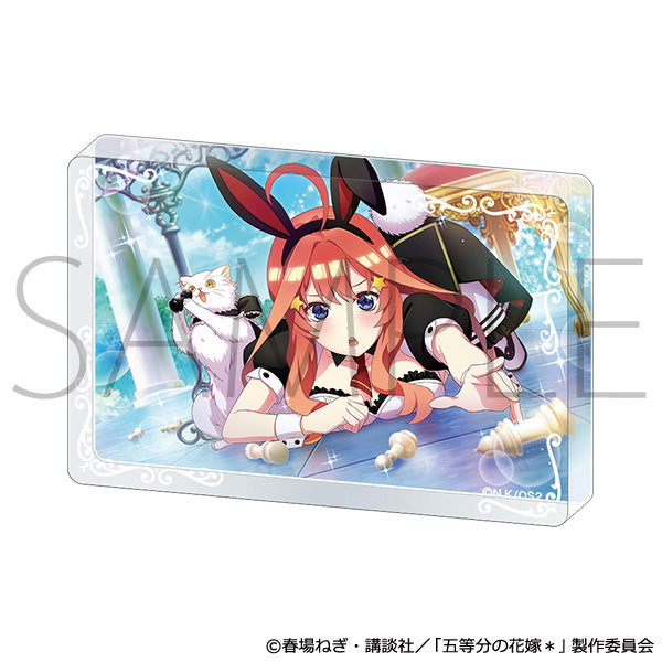 (Goods - Ornament) The Quintessential Quintuplets＊ Acrylic Block (Monochrome Bunny) Itsuki Nakano