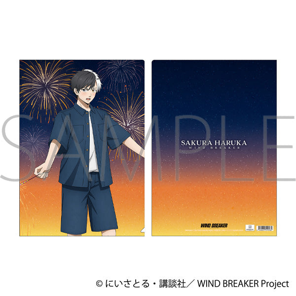 (Goods - Clear File) WIND BREAKER Clear File / Haruka Sakura Firework