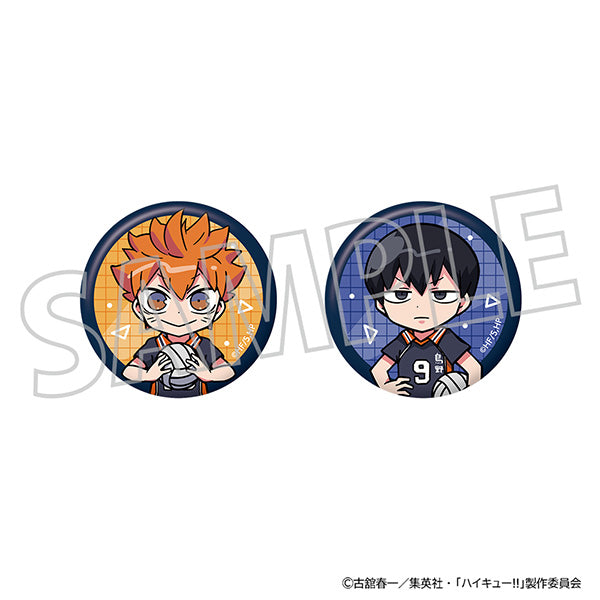 (Goods - Badge) Haikyu!! Button Badge Set Shoyo Hinata, Tobio Kageyama