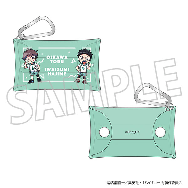 (Goods - Pouch) Haikyu!! Clear Pouch w/Carabiner Toru Oikawa, Hajime Iwaizumi