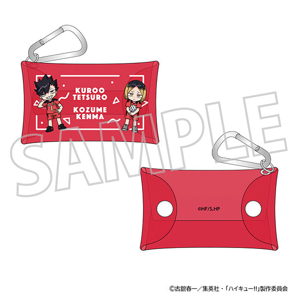 (Goods - Pouch) Haikyu!! Clear Pouch w/Carabiner Tetsuro Kuroo, Kenma Kozume