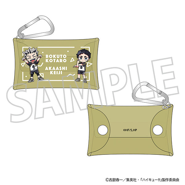 (Goods - Pouch) Haikyu!! Clear Pouch w/Carabiner Kotaro Bokuto, Keiji Akaashi