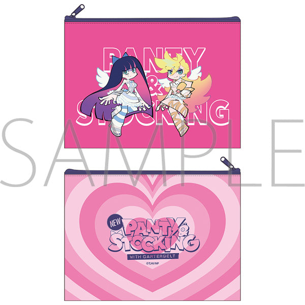 (Goods - Pouch) New PANTY & STOCKING with GARTERBELT Flat Pouch Panty & Stocking