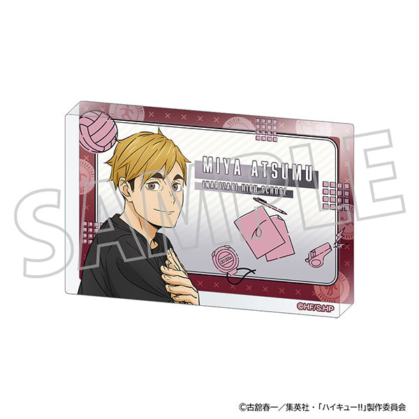 (Goods - Acrylic Stand) Haikyu!! Acrylic Block Atsumu Miya - Physical