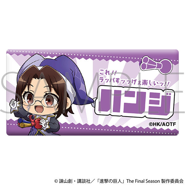(Goods - Badge) Attack on Titan Acrylic Name Badge / Hange Chibi Pierrot