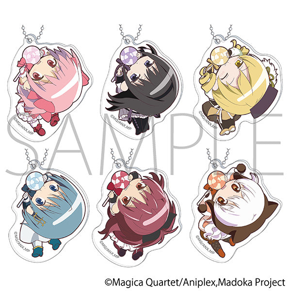 [※Blind](1BOX=6)(Goods - Keychain) Puella Magi Madoka Magica Kapurikko Acrylic Keychain Collection