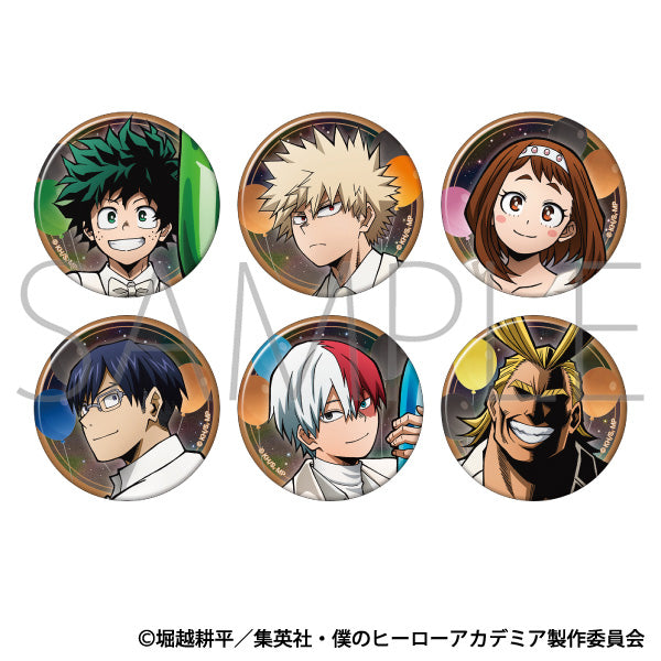 [※Blind](1BOX=6)(Goods - Badge) My Hero Academia Iridescent Chara Badge Collection 10th Anniversary Sprint