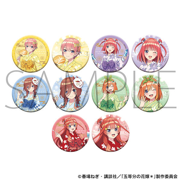[※Blind](1BOX=10)(Goods - Badge) The Quintessential Quintuplets＊ Holographic Chara Badge Collection