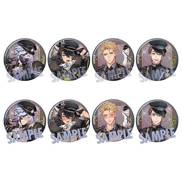 [※Blind](1BOX=8)(Goods - Badge) NU: Carnival Holographic Chara Badge Collection / Army x Blood x Oath