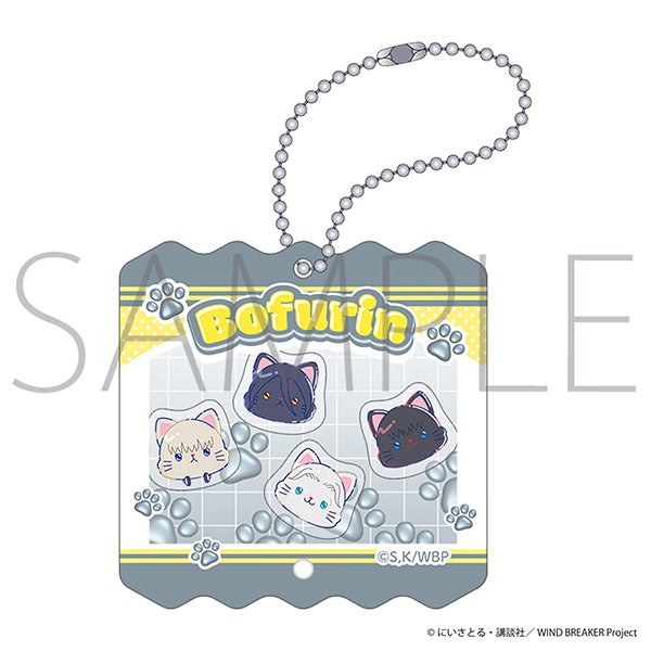 (Goods - Keychain) WIND BREAKER withCAT illustration Ver. Shakashaka Shakable Acrylic Keychain / Wind Chime B