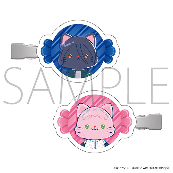 (Goods - Hair Accessory) WIND BREAKER withCAT illustration Ver. Hinged Barrette for Bangs / Kyotaro Sugishita, Mitsuki Kiryuu