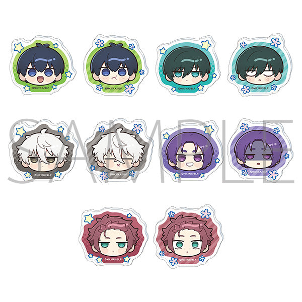 [※Blind](1BOX=10)(Goods - Badge) Blue Lock Season 2 Acrylic Badge Collection / Maruhope Friends