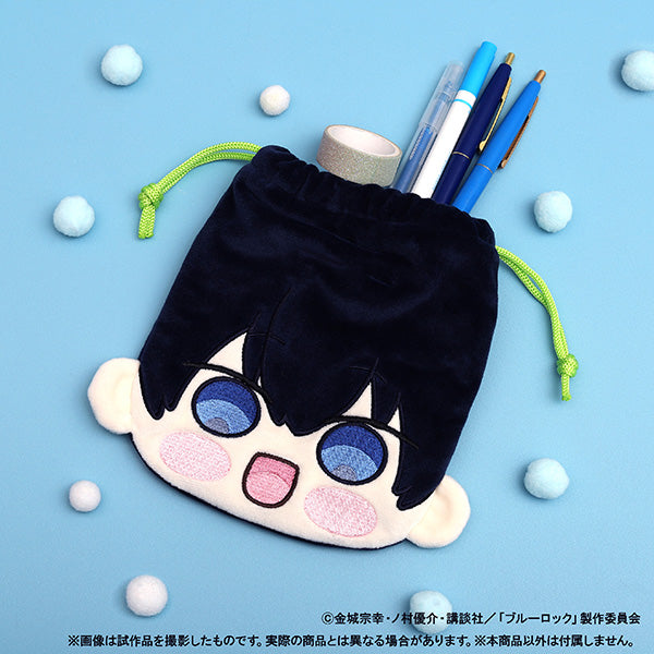 (Goods - Pouch) Blue Lock Season 2 Face Drawstring Pouch / Yoichi Isagi Maruhope Friends