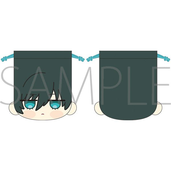 (Goods - Pouch) Blue Lock Season 2 Face Drawstring Pouch / Rin Itoshi Maruhope Friends