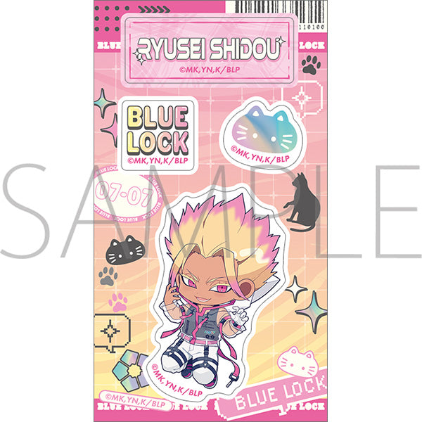 (Goods - Sticker) Blue Lock Season 2 Acrylic Die-cut Sticker / Ryusei Shido Cyber Cat