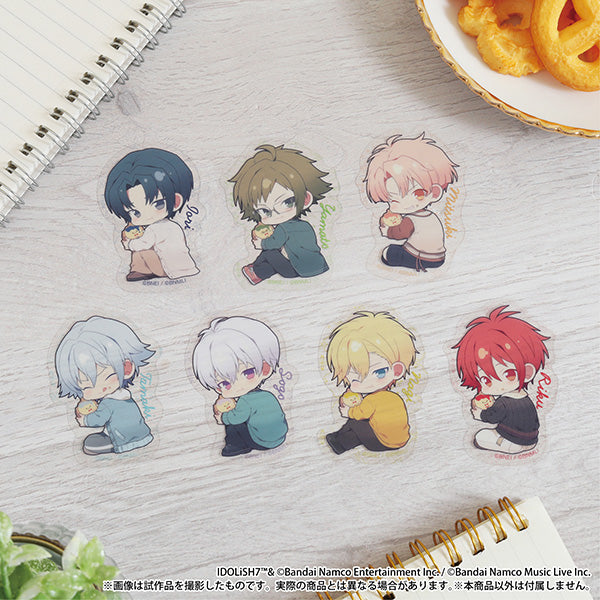 (1BOX=8)(Goods - Sticker) IDOLiSH7 Kapurikko Hoobaru Peta Collection / 16 Types Total