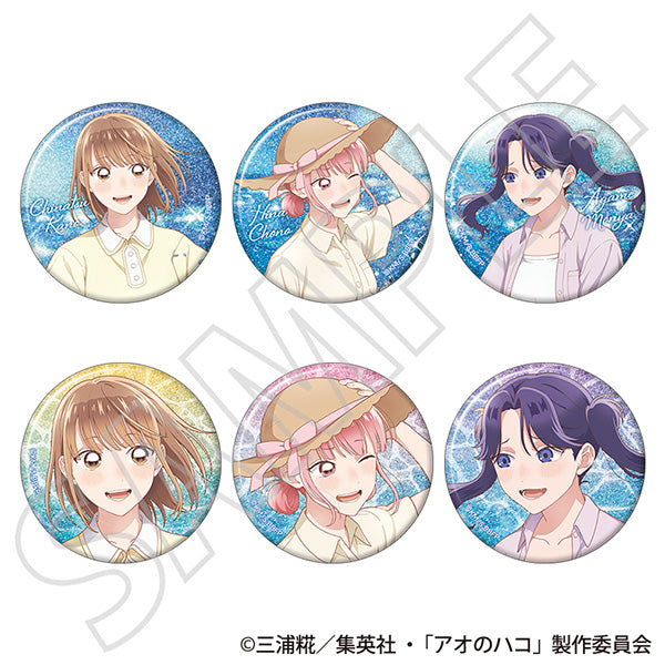 [※Blind](1BOX=6)(Goods - Badge) Blue Box Glitter Chara Badge Collection ～Summer Colors～