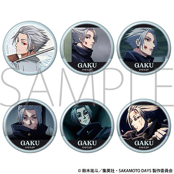 [※Blind](1BOX=6)(Goods - Badge) SAKAMOTO DAYS Lots of Gaku Chara Badge Collection