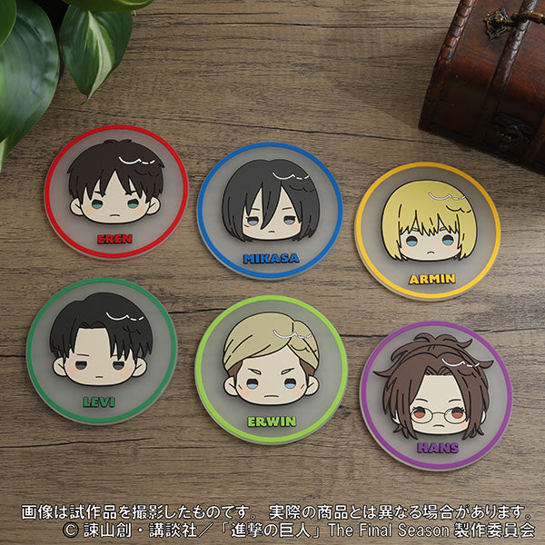 (Goods - Coaster) Attack on Titan Rubber Coaster / Mikasa
