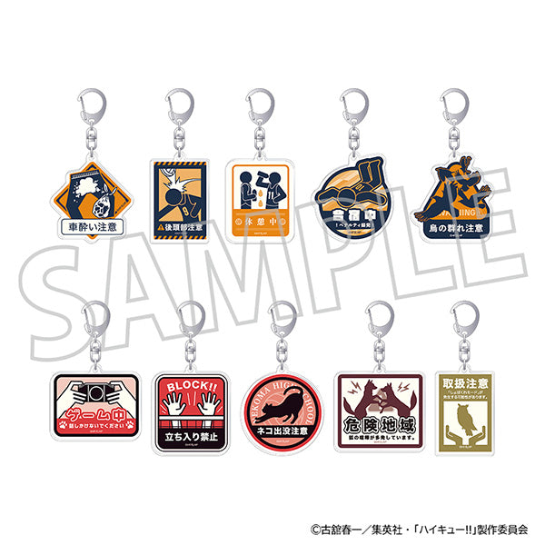 [※Blind](1BOX=10)(Goods - Keychain) Haikyu!! Acrylic Keychain Collection