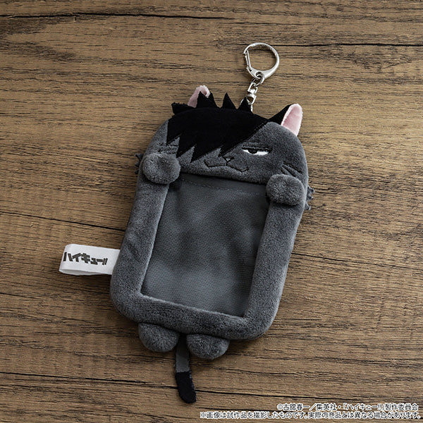 (Goods - Card Case) Haikyu!! Plush Card Holder / Kurooneko