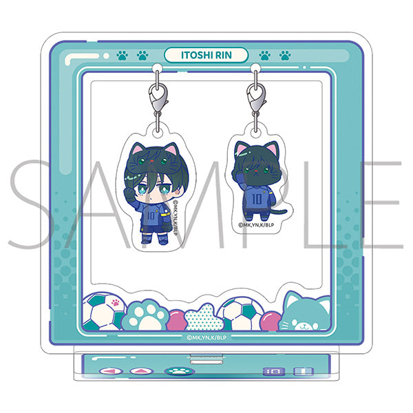 (Goods - Acrylic Stand) Blue Lock Season 2 withCAT illustration Ver. Yurayura Acrylic Stand / Rin Itoshi