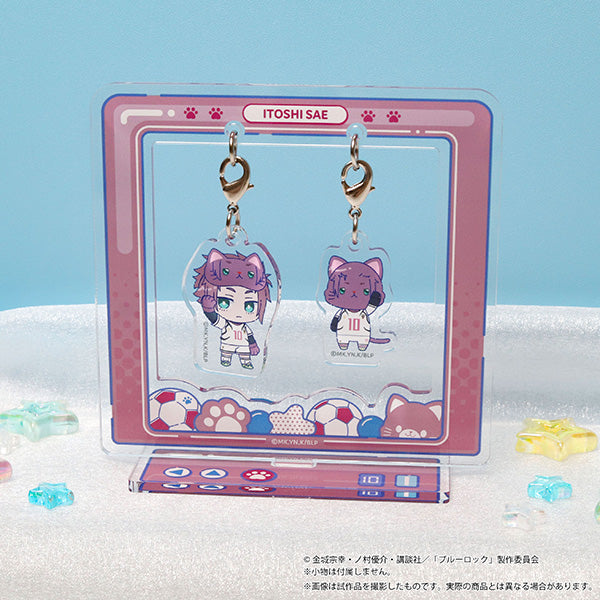 (Goods - Acrylic Stand) Blue Lock Season 2 withCAT illustration Ver. Yurayura Acrylic Stand / Sae Itoshi