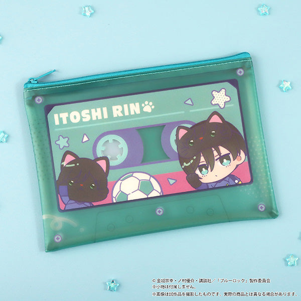 (Goods - Pouch) Blue Lock Season 2 withCAT illustration Ver. Clear Pouch / Rin Itoshi