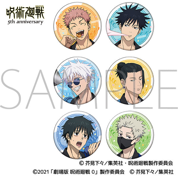 [※Blind](1BOX=6)(Goods - Badge) Jujutsu Kaisen 5th Anniversary Chara Badge Collection