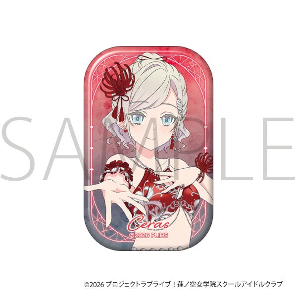 (Goods - Badge) Love Live! Hasu no Sora Jogakuin School Idol Club Square Chara Badge / Ceras Yanagida Lilienfeld