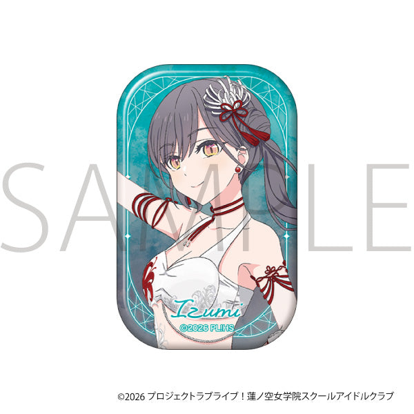 (Goods - Badge) Love Live! Hasu no Sora Jogakuin School Idol Club Square Chara Badge / Izumi Katsuragi