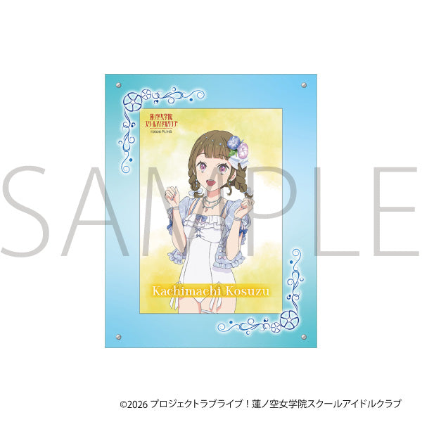 (Goods - Set) Love Live! Hasu no Sora Jogakuin School Idol Club Acrylic Photo Frame & Bromide Set / Kosuzu Kachimachi